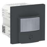 Датчик руху із вимикачем 10 A Schneider Unica New антрацит