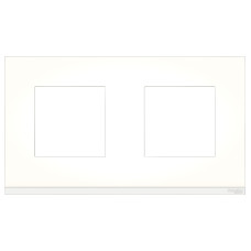 Рамка Schneider Electric Unica New Pure 2-поста матове скло