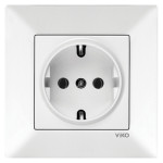 Розетка одинарная Viko Meridian белый