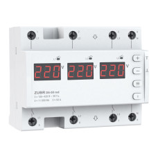 Реле контролю напруги трифазне ZUBR D6-50 red 50А